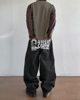 Cartel Printed Denim Pants