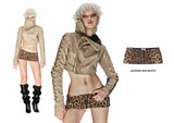 "LEOPARD MINI SKIRTS "