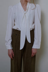 Fable scarf blouse_ivory