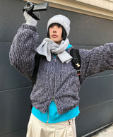 PLUSH HIGH-NECK JUMPER