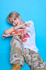 オクトパスフットボールTシャツ（オレンジ）