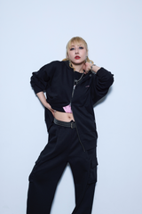 eureka 2-Way Zip-Up Hoodie-black