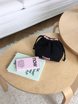Heart Padding Pouch_Black