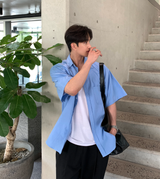 ラペルリネンラウンドシンバンディングワイドパンツ