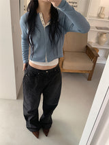 STRIPE BLACK JEANS
