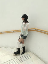 Dot Slub Summer Cardigan (3c)