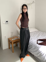 STRIPE TWILL BALLOON SLACKS (2C)