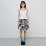 Knot check skirt