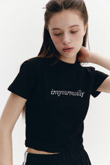 Crystal Hotfix T Black