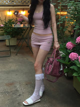 フラワー スタッズ フォールドショーツSkirt)