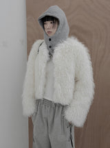 Mero Knit Hooded Button Balaclava