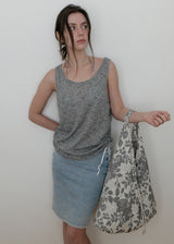 Jeanne Soft Jacquard Shoulder Bag_Beige