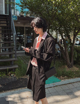 リーグリーンポケットオーバーフィットブレザー (3 color)