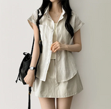 Lipo Pintuck Belt Set Banding Miniskirt
