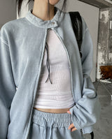 Buel Pigment Snap Semi Crop Zip-Up