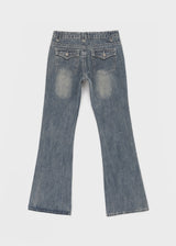 [MADE] Renel Stitch Low-Waist Bootcut Denim Pants
