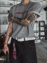 Liloy クロッププリント 半袖Tシャツ