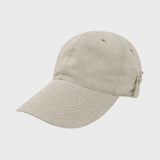 BUTTON LONG BILL CAP (SAND)