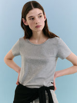 NUBASIC ラウンドネック Tシャツ グレー