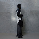 DOUBLE WAIST MAXI SKIRT