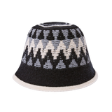 Triangle Pattern Bucket Hat (Black)