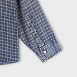[ASCLO MADE] Tencel Indigo Washed Check Shirt