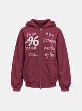 Harper Number Hoodie Zip-up