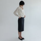 [Senpia] Fold Midi Skirt -3color