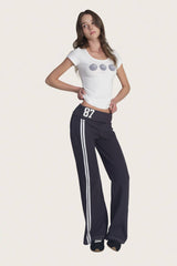 87 Waffle Track Pants, Navy