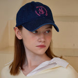 Round Logo Ball Cap (Dark Blue Denim)