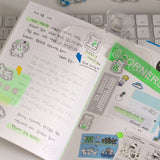Note Cream cat scrap book