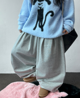 Hooky Balloon Fleece Wide Balloon Long Pant 🖤🤎 3 COLOR