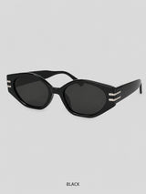LMN Ford Metal Bar Sunglasses (black)