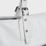 Glossy Buckle Bag (White)