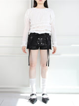 Double Frill Smocking Blouse