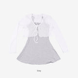 Rona flare cardigan + nasi one piece set