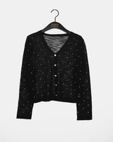 Flan Summer See-through Dot Cardigan