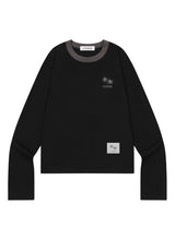 RORA SMALL LOGO ROUND NECK LONG SLEEVE T (3COLOR)
