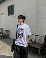Weaver Printing Oversized Half Sleeve Tee