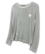 Teen Stripe Symbol Logo Long Sleeve_Ivory