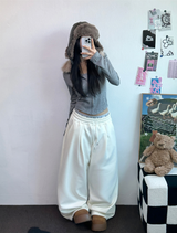 INSIDE-MINK🤍 PINTUCK BASIC LONG WIDE PANTS 🤍🖤🩶3COLOR