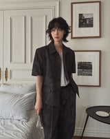 Merid minimal half blazer