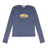 シャーデー長袖Tシャツ ブルー