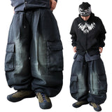 Wide Y2K Cargo Balloon Pants