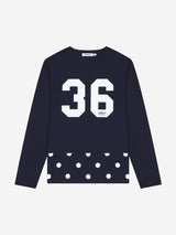  REC RUIT INDIGO DOTS TEE (INDIGO)