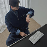 ASCLO カラフルフリースハーフジップアップ T (7color)