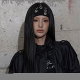 FF アイレットヘアバンド (ブラック) F25ZE034