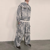 leopard grunge trucker jacket_grey