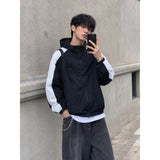 53103 One-Line Hooded Color-Blocked Windbreaker (2 colors)