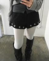 Stud winter shorts